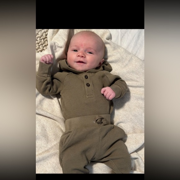 JOGGER WAFFLE SWEAT SUIT - Picture 3 of 3